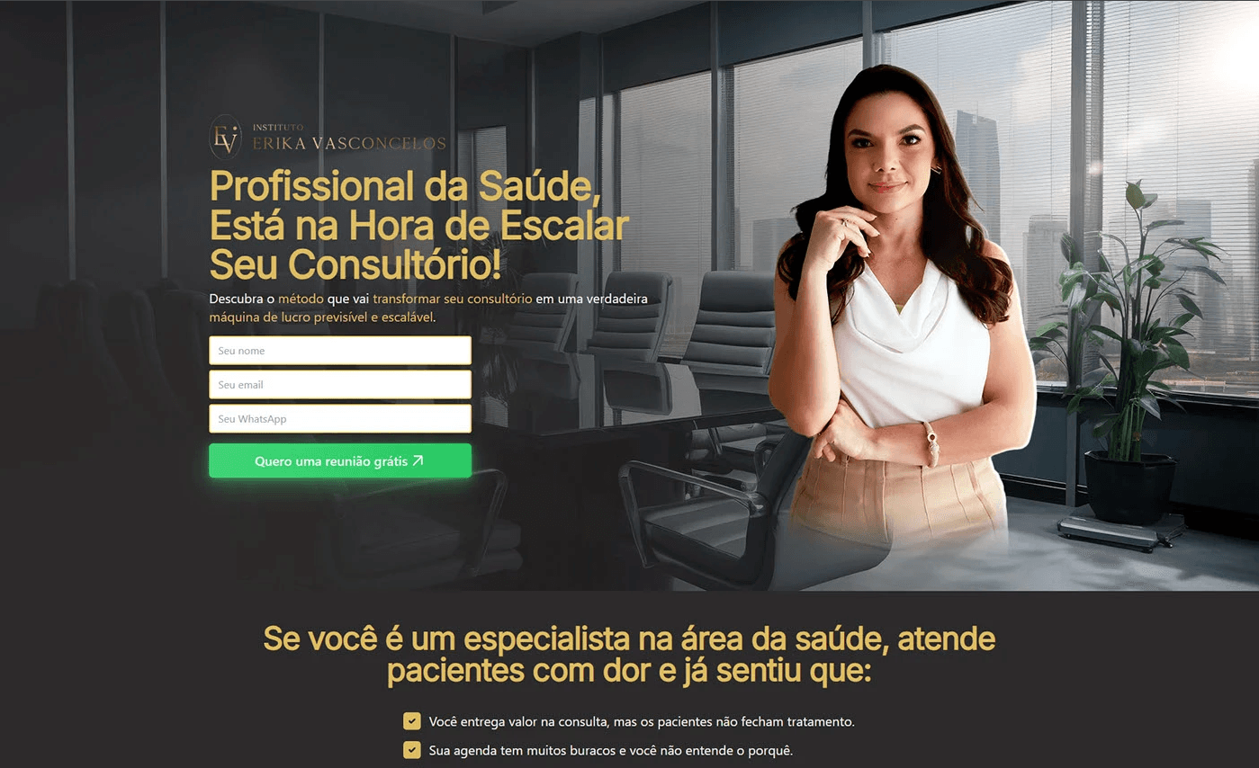 Erika Vasconcelos - Página de Captura